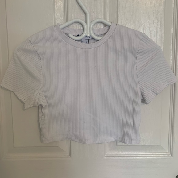 White Cropped Tee - Picture 1 of 3
